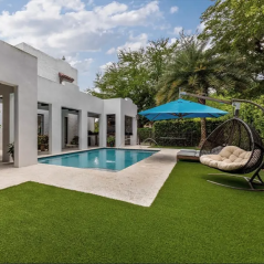 Rouleau pelouse artificielle summerset 38mm  pour jardins et bords de piscine
