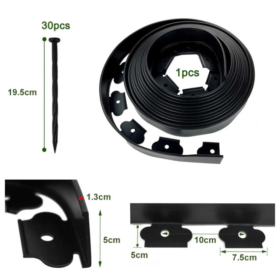 comment fixer une bordure de 10m